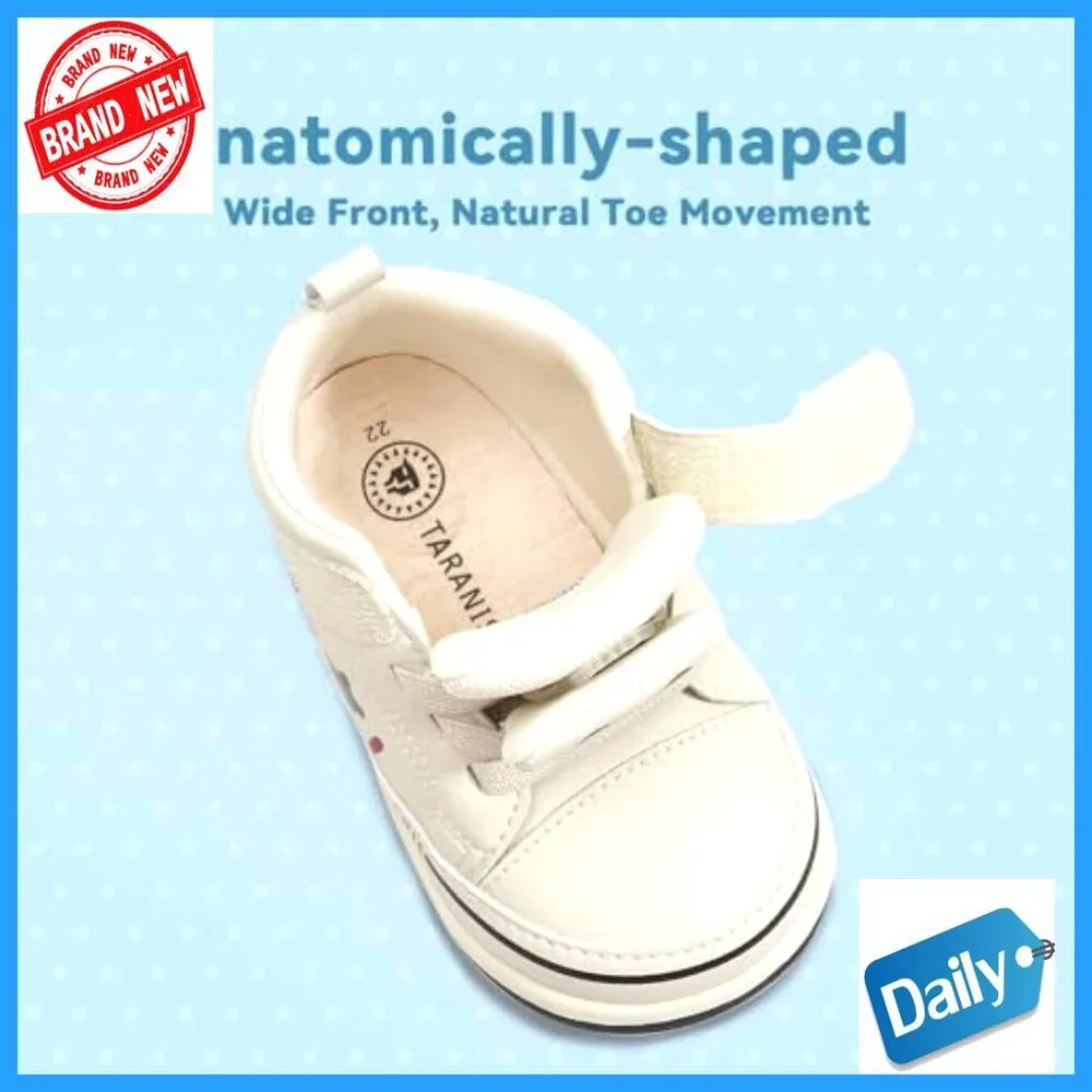 Toddler First Walker Sneakers Soft Rubber Sole Breathable Microfiber